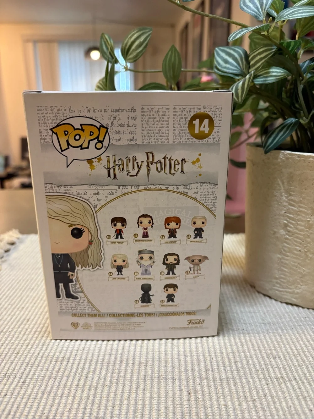 Funko Harry Potter Luna Lovegood Pop! Vinyl Figure – Blonde, Black, Gold #14